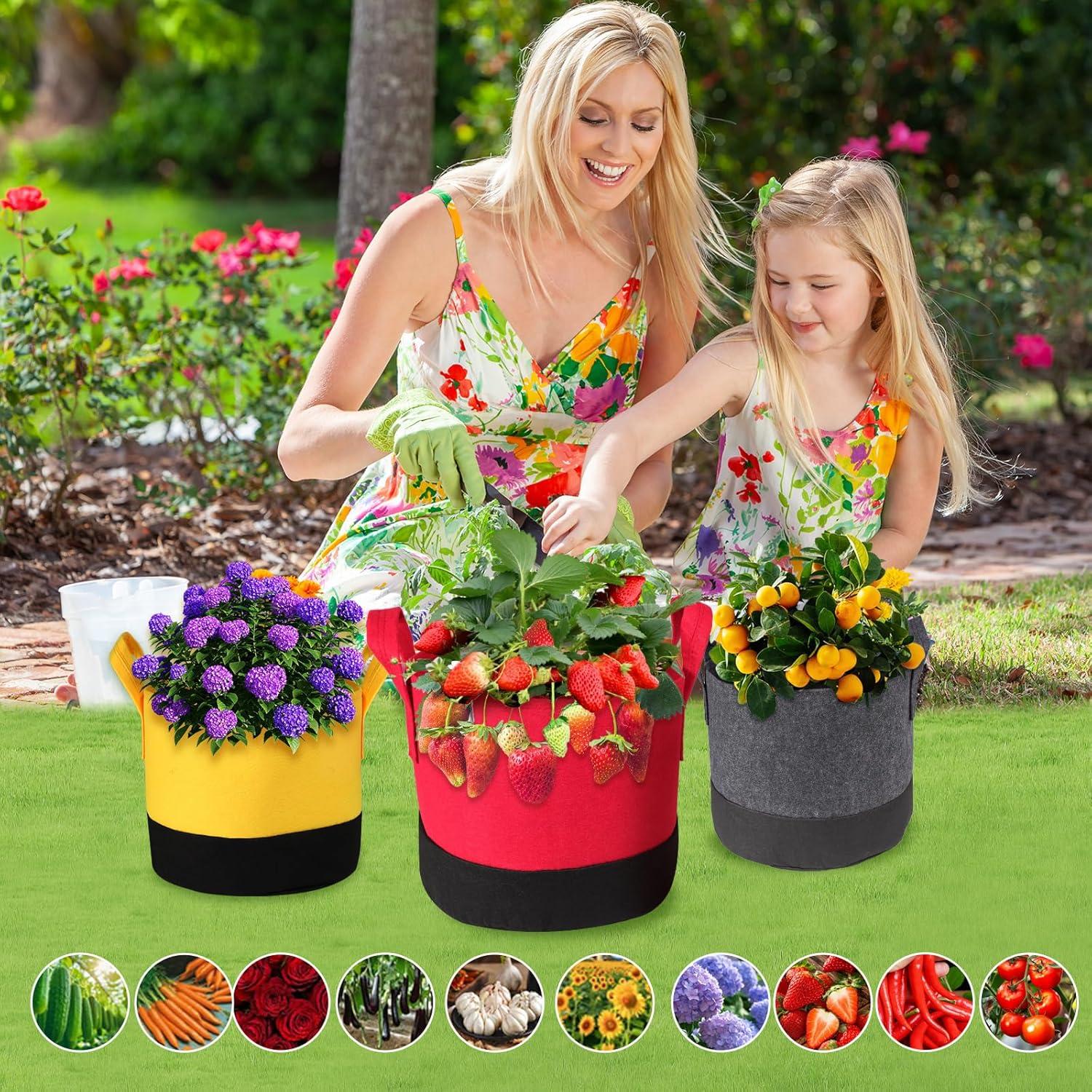 Paquete de 6 bolsas de cultivo SouilGoal 5-7-10 galones