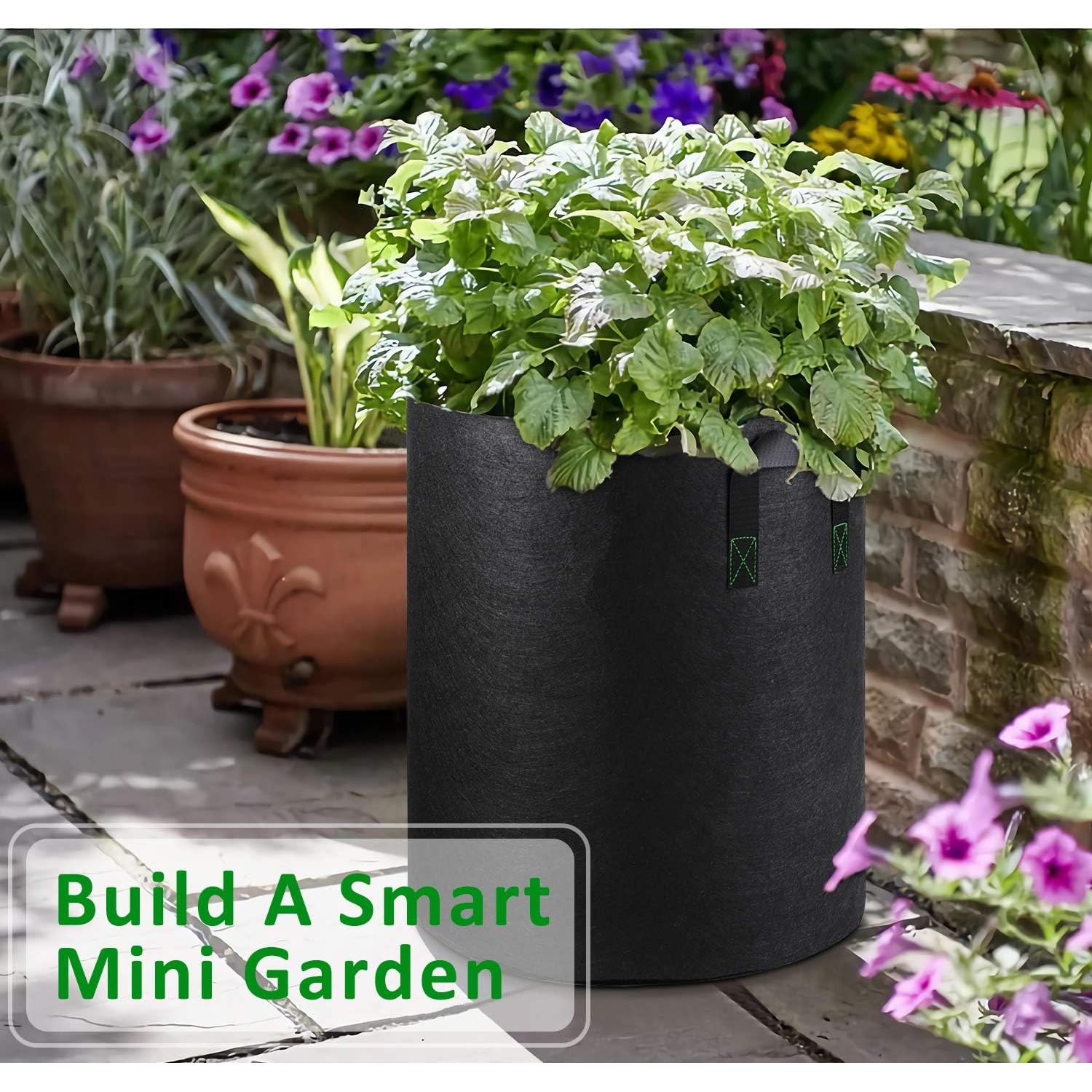 Bolsas de Cultivo iGarden 10 Galones 6 Paquete con Asas