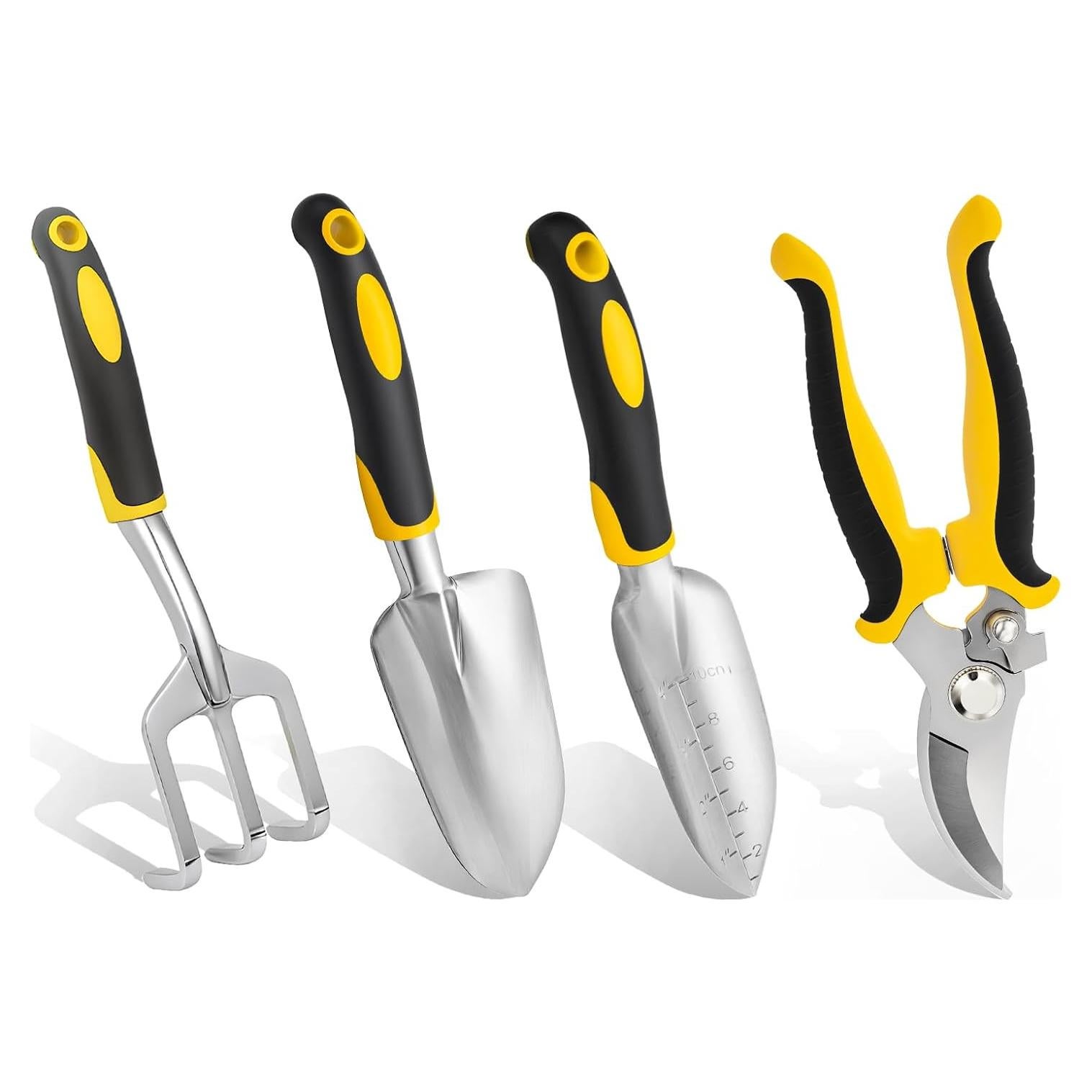 Juego de Herramientas de Jardín HBCS 4 Piezas Aluminio Ergonómico