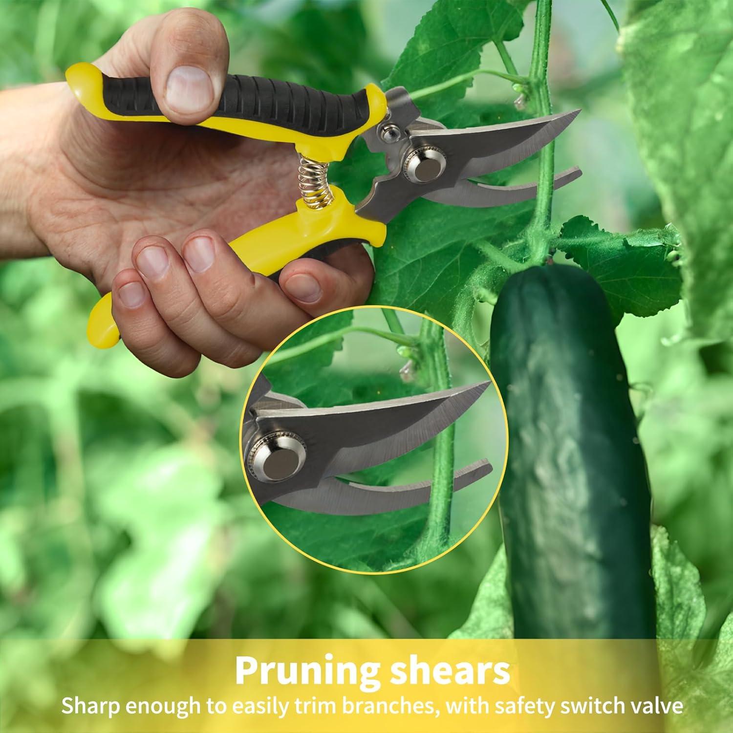 Juego de Herramientas de Jardín HBCS 4 Piezas Aluminio Ergonómico