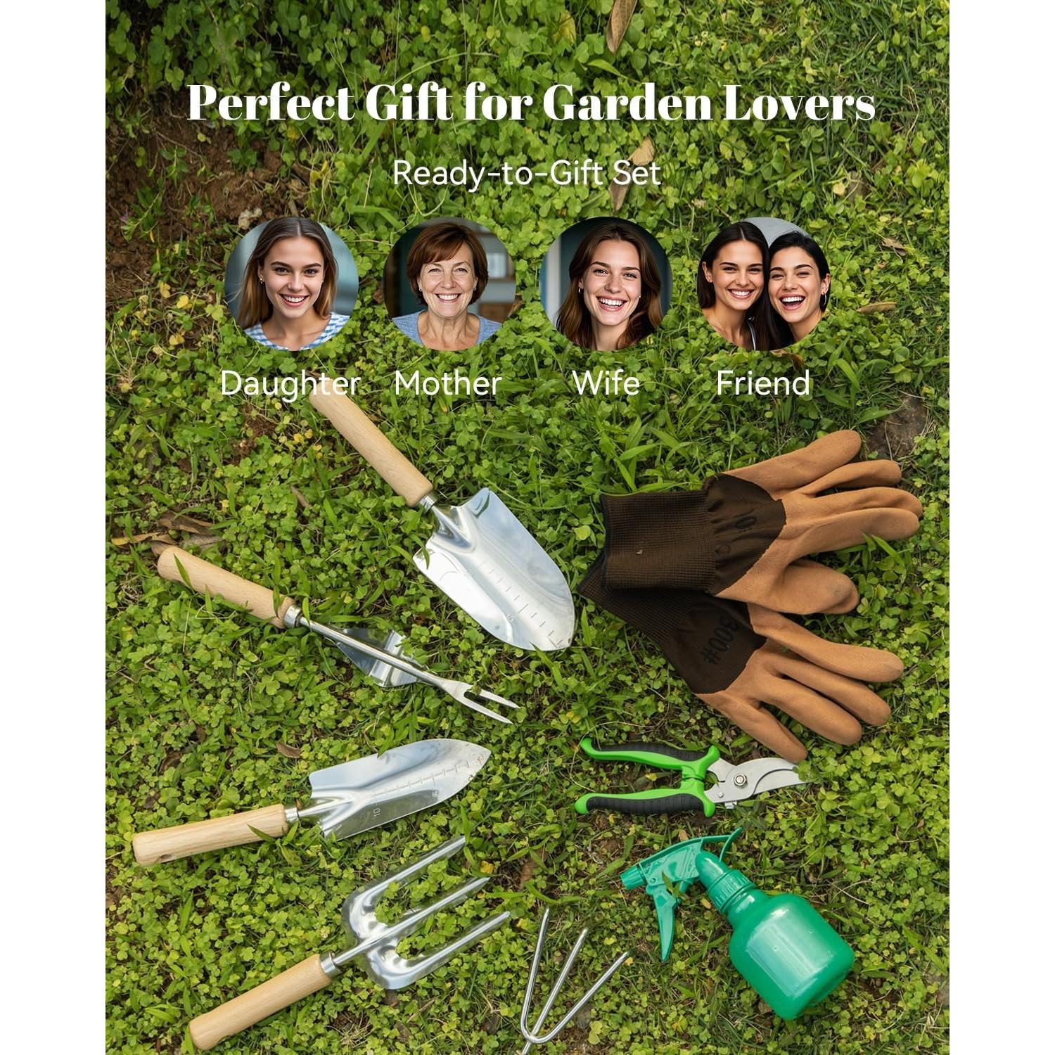 Conjunto de Herramientas de Jardinería VerdantVibes 9 Piezas