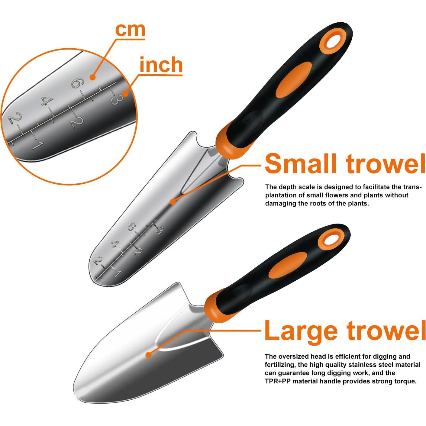 Set de Herramientas de Jardinería SETTECH 10 Piezas Acero Inoxidable