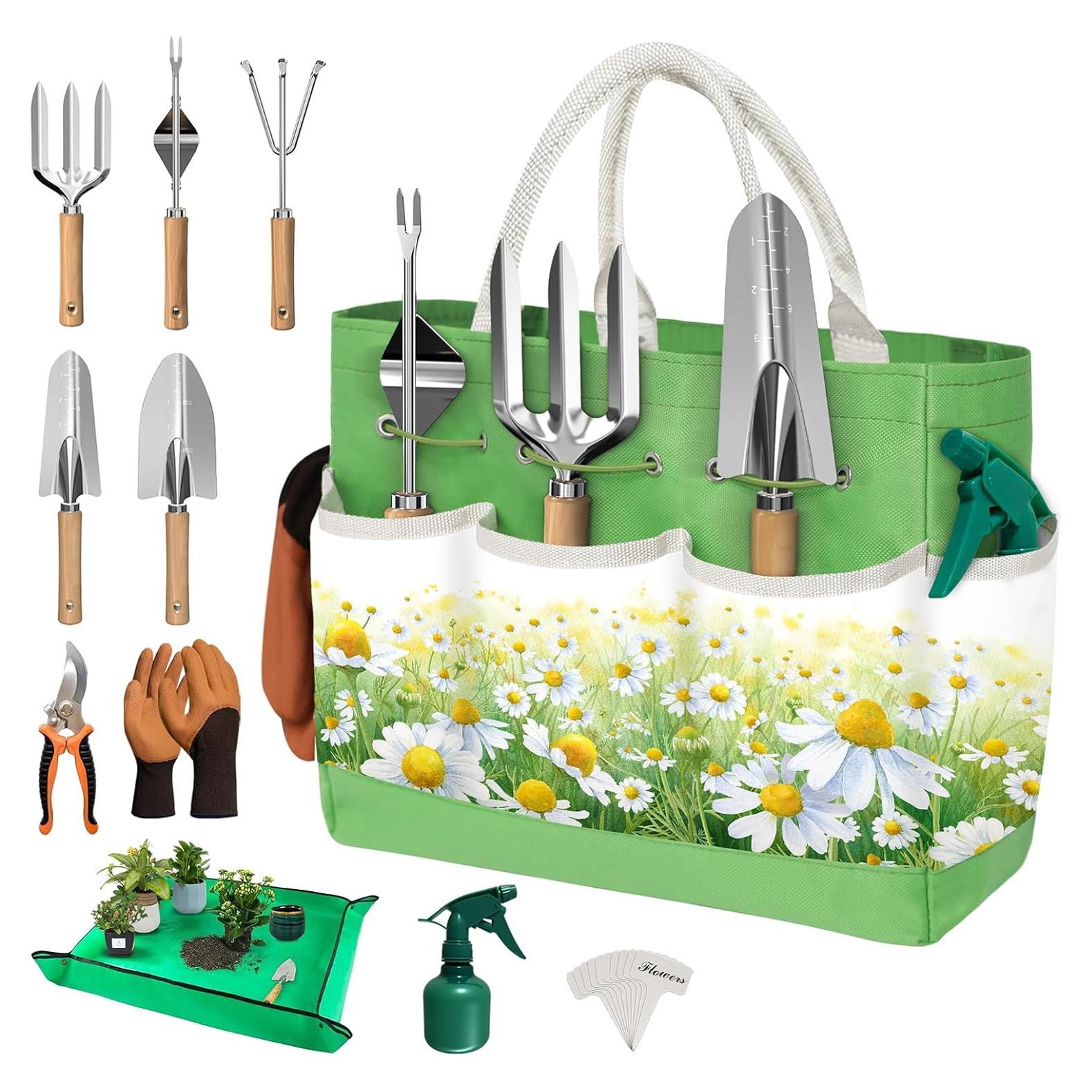 Juego de Herramientas de Jardín OUREST 22 Piezas Ergonómico