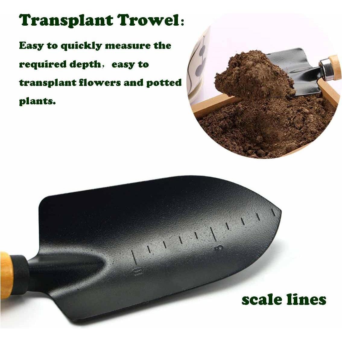 Juego de Herramientas de Jardín HAIUWOER 3 Piezas Ergonómico