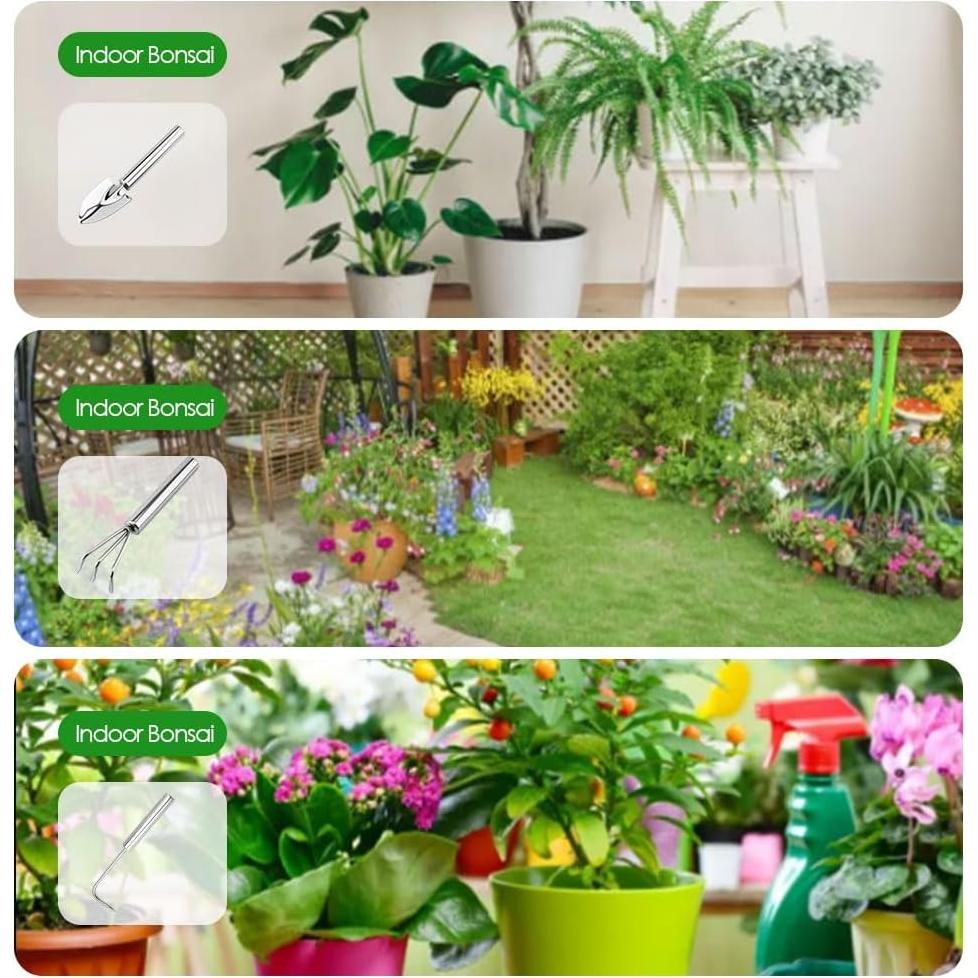 Juego de Herramientas de Jardinería 3 en 1 Screwizard - Aluminio