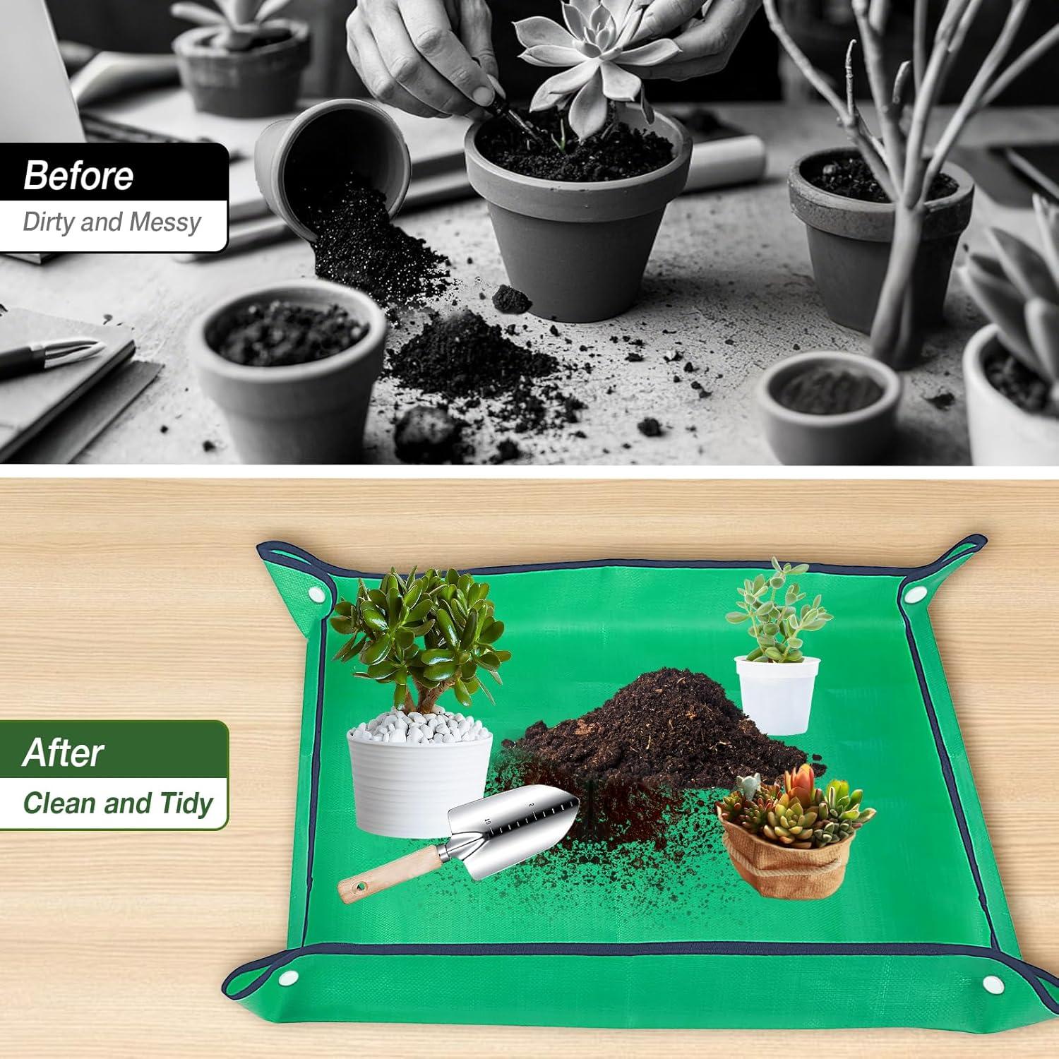 Juego de Herramientas de Jardín 9 Piezas Halilus Verde