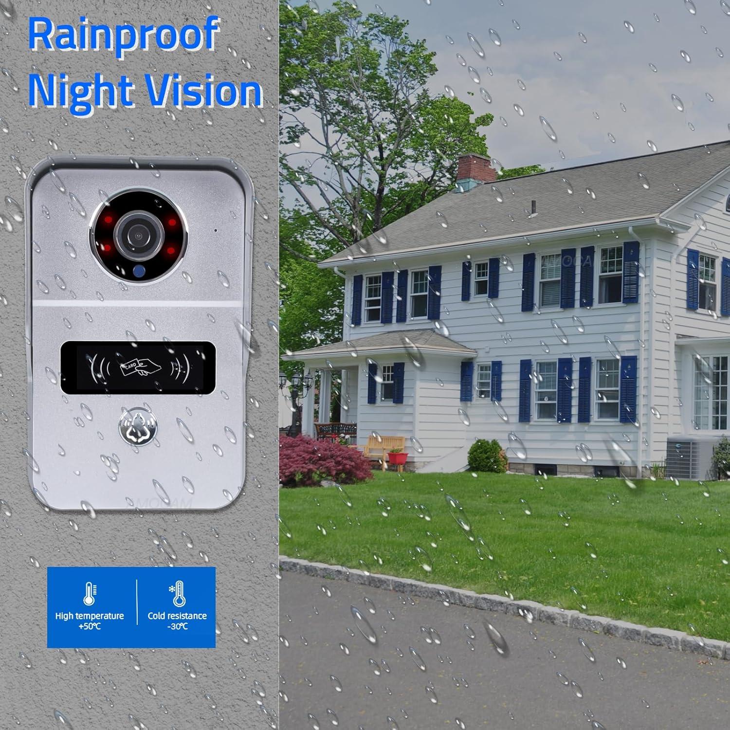 Intercomunicador de Video 7" AMOCAM 1080P WiFi 2 Hilos