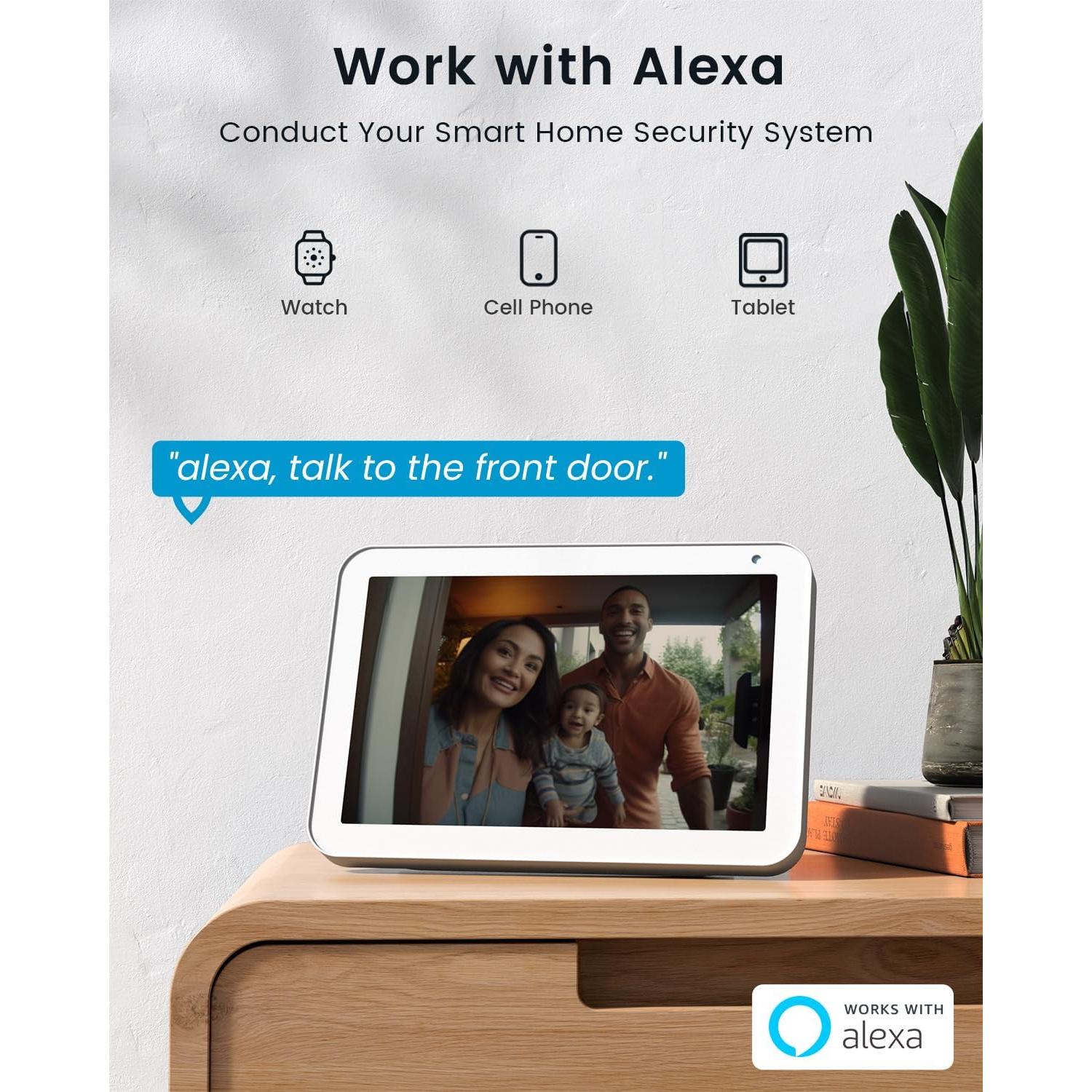 Cámara de Timbre Inalámbrica ieGeek 1080P 5MP WiFi Sin Suscripción