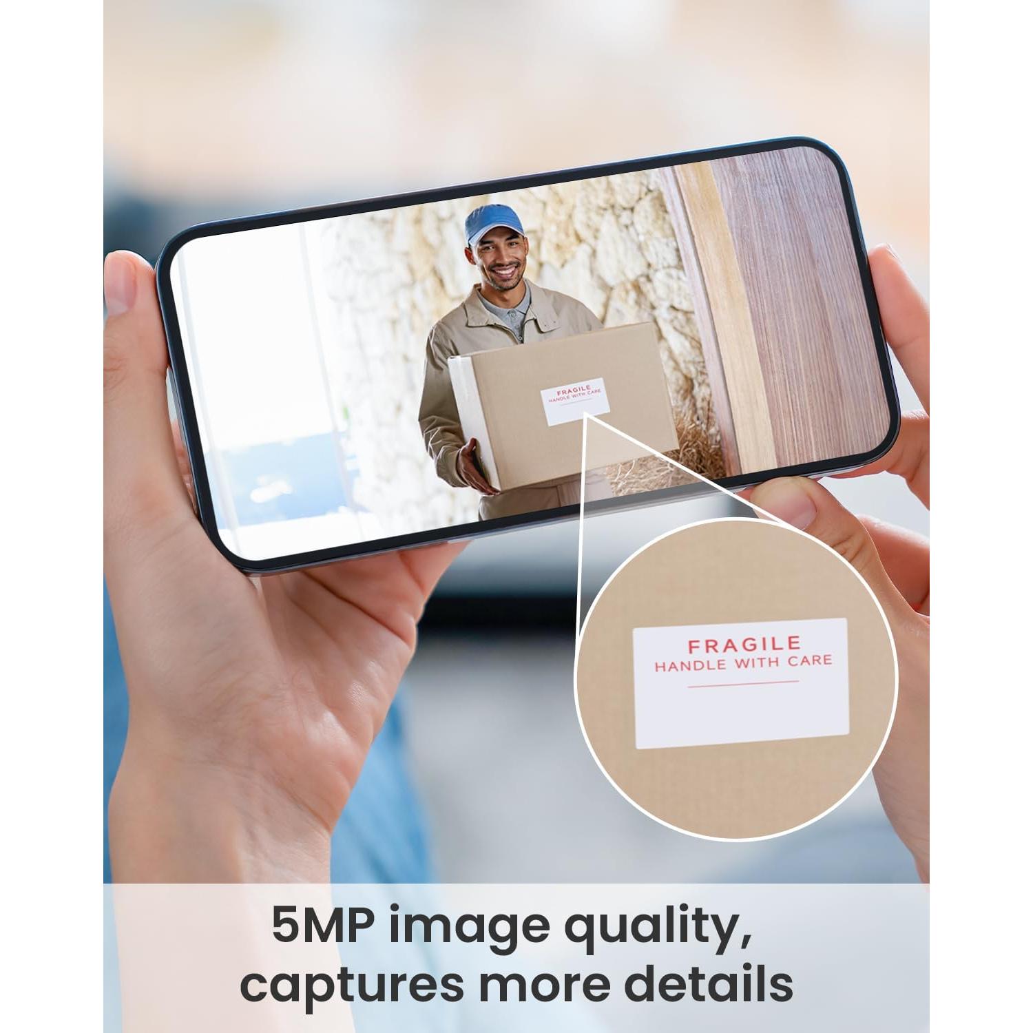 Cámara de Timbre Inalámbrica ieGeek 1080P 5MP WiFi Sin Suscripción