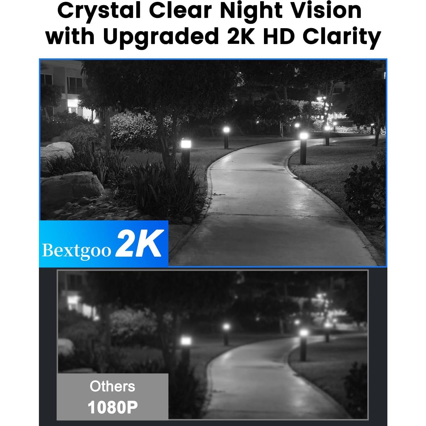 Cámara de Timbre de Puerta Bextgoo 2K con Pantalla 4.3"