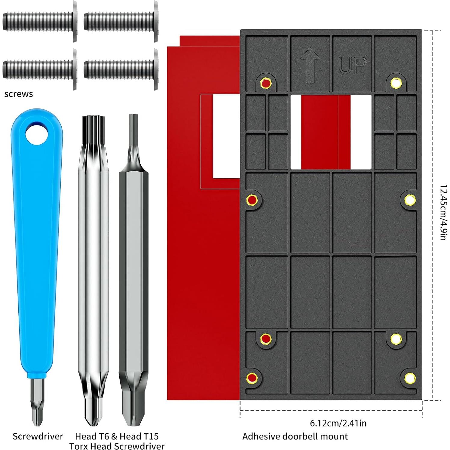 Soporte Adhesivo para Timbre de Video Ring YALUYO - Sin Perforaciones