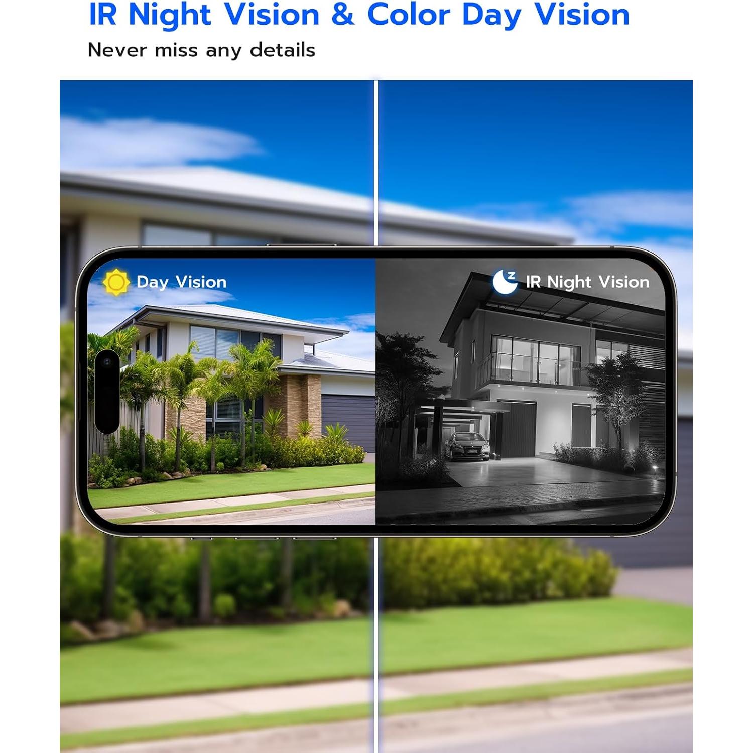 Cámara de Timbre de Video JOOAN 2K Inalámbrica WiFi con Almacenamiento en la Nube