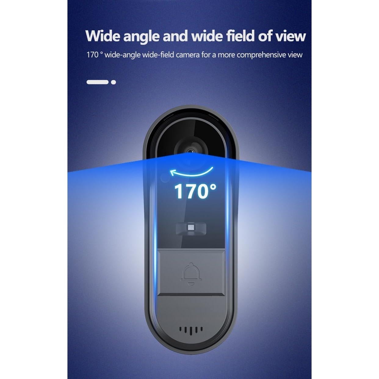 Cámara de Timbre de Video Inalámbrico TKMARS M15 HD 1080P