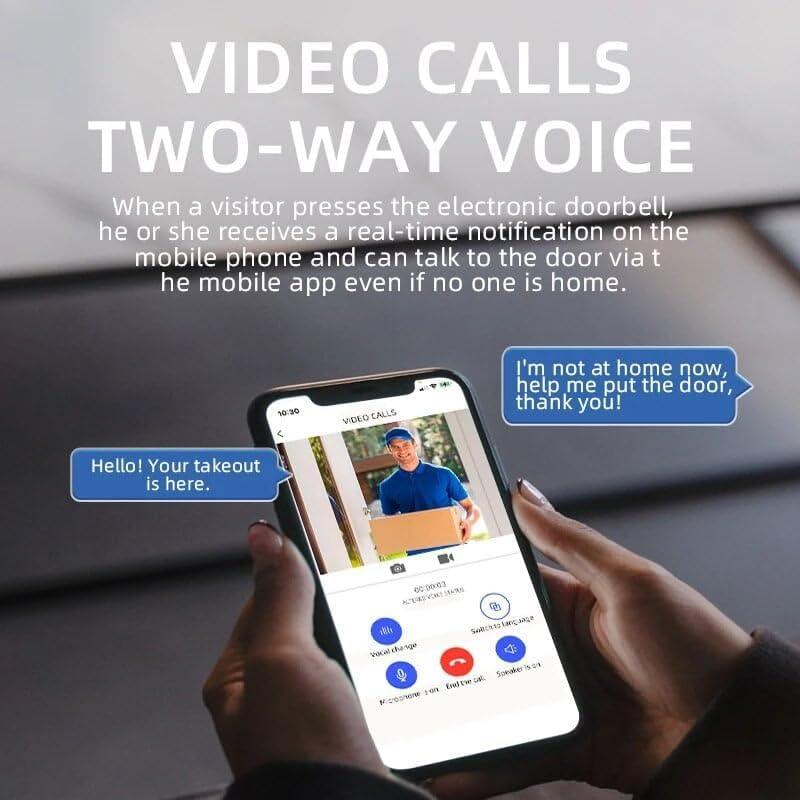 Cámara de Timbre Inalámbrica BellGuard HD 1080p con Audio Bidireccional