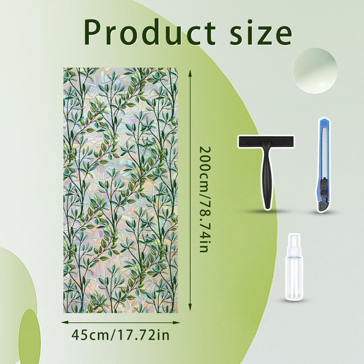 Película de Ventana de Privacidad Ohhvvow 44.5x199.8 cm Hoja