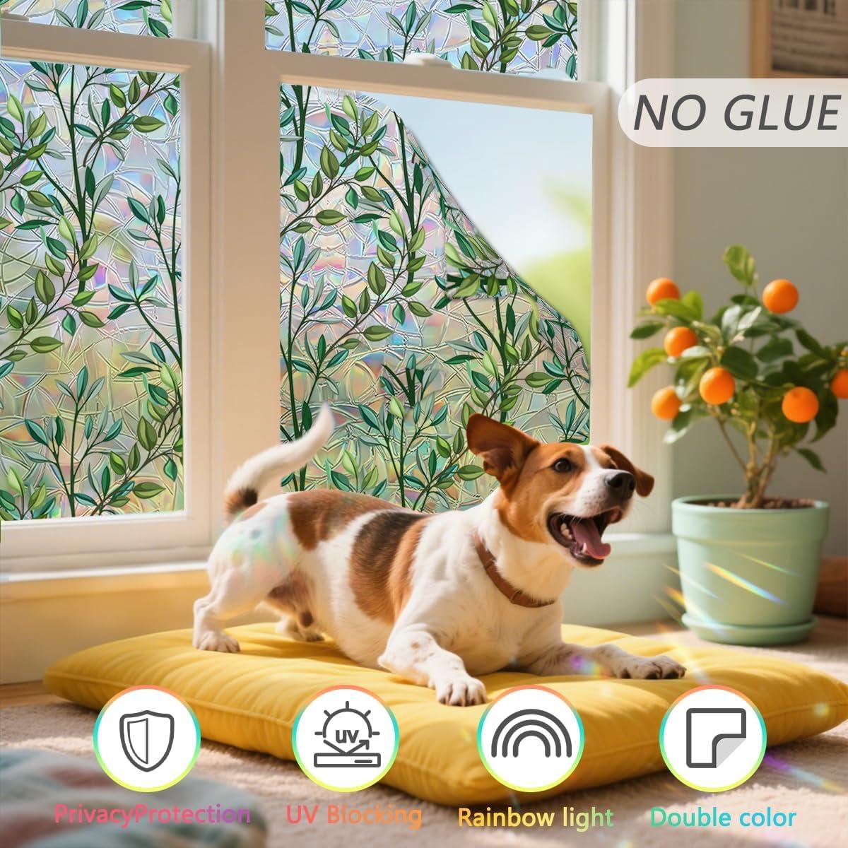 Película de Ventana de Privacidad Ohhvvow 44.5x199.8 cm Hoja