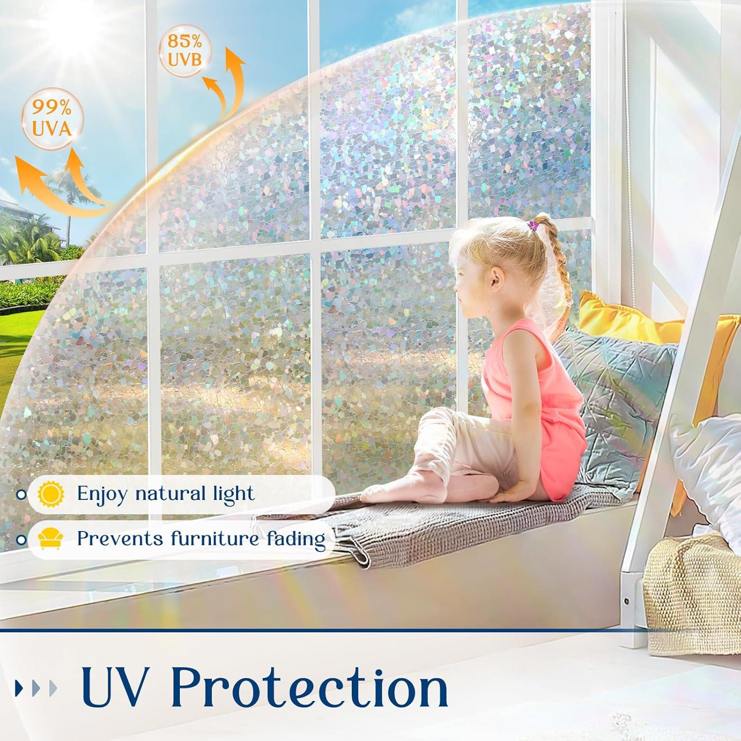 Película de Privacidad Haton 44.5x200 cm Vinilo Transparente