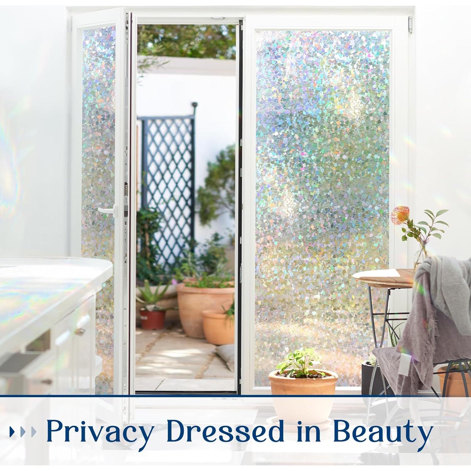 Película de Privacidad Haton 44.5x200 cm Vinilo Transparente