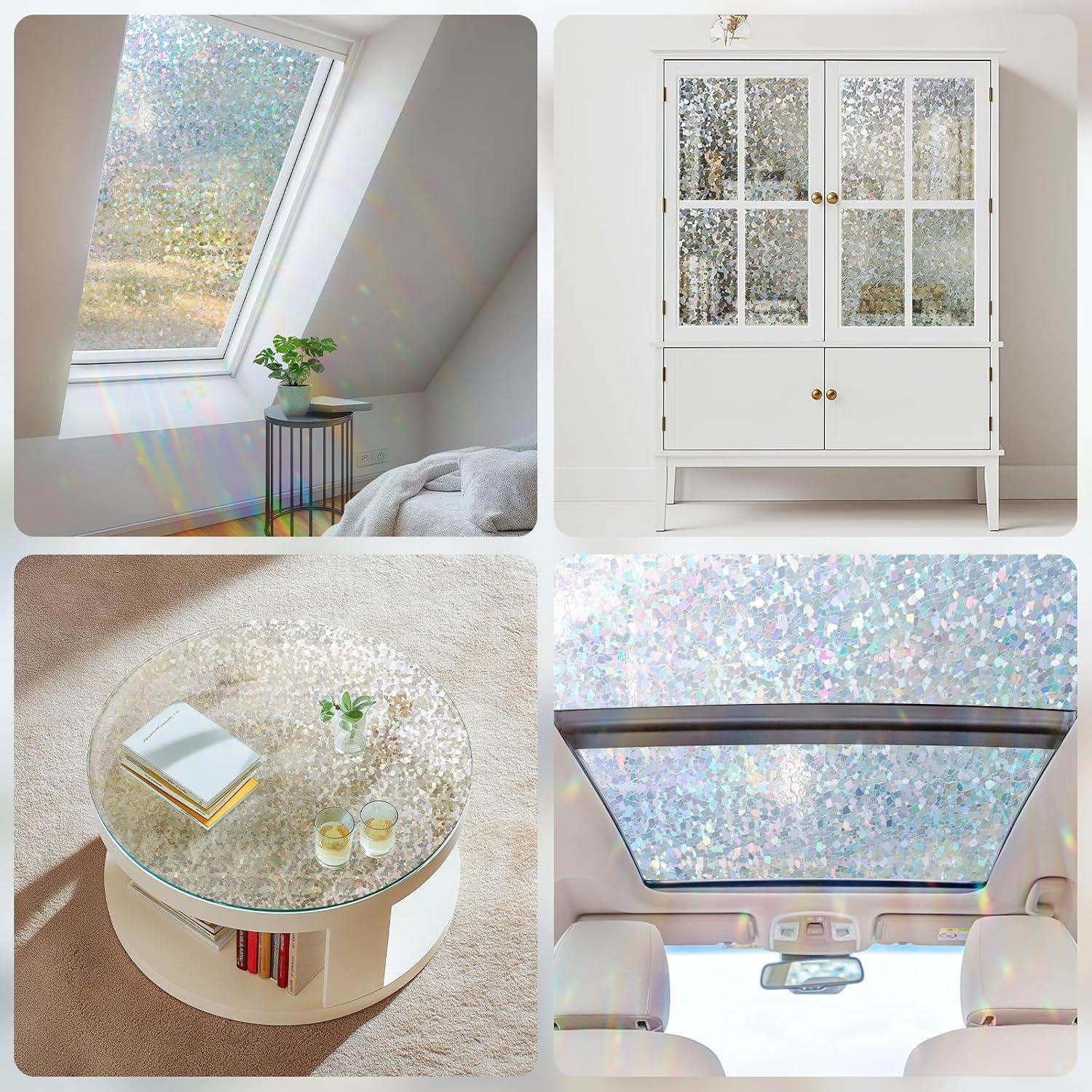 Película de Privacidad Haton 44.5x200 cm Vinilo Transparente