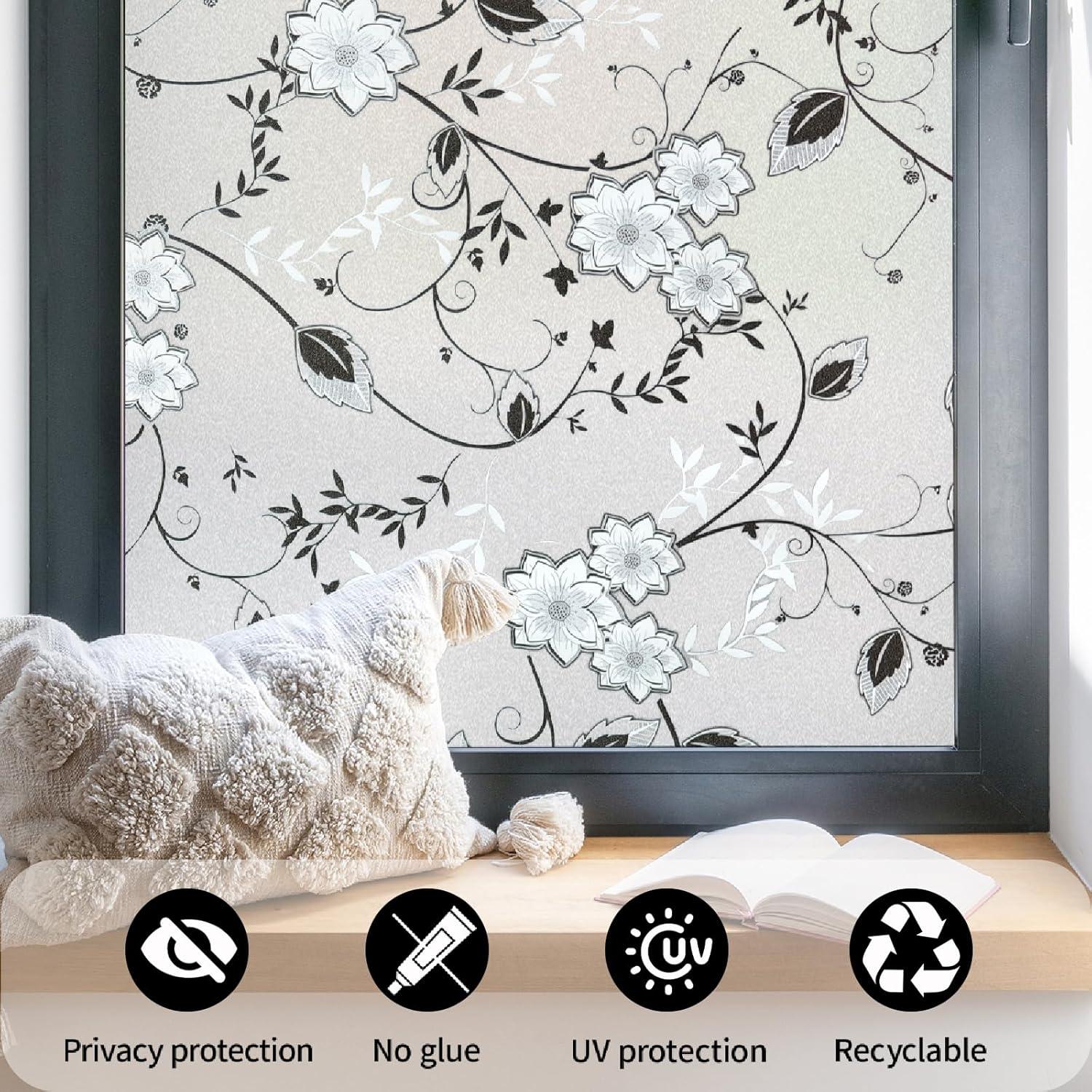 Película Decorativa de Privacidad para Ventanas Bloss 44.5x200 cm