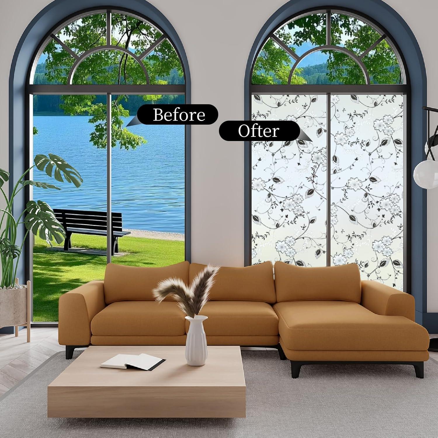 Película Decorativa de Privacidad para Ventanas Bloss 44.5x200 cm