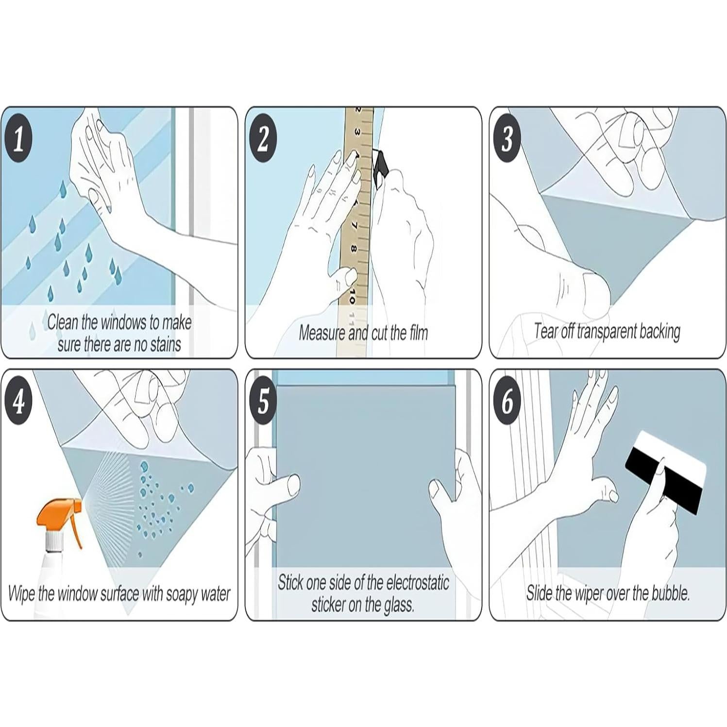 Película Decorativa de Privacidad para Ventanas Bloss 44.5x200 cm