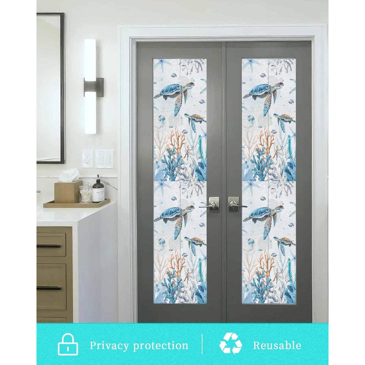 Película de Privacidad para Ventanas Zadaling 45x200cm Oceánica