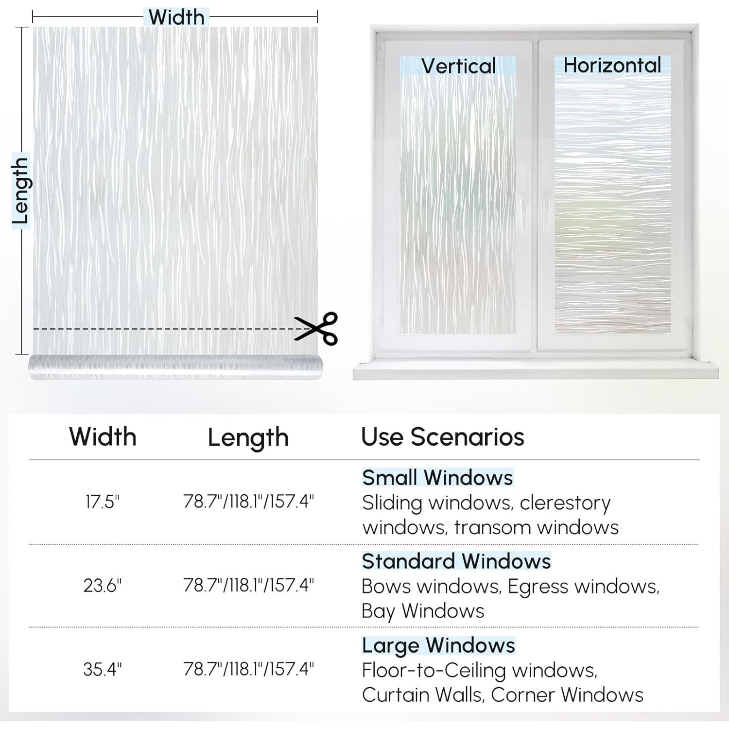 Película de Privacidad DOWELL 44.5x200 cm Vinilo Esmerilado