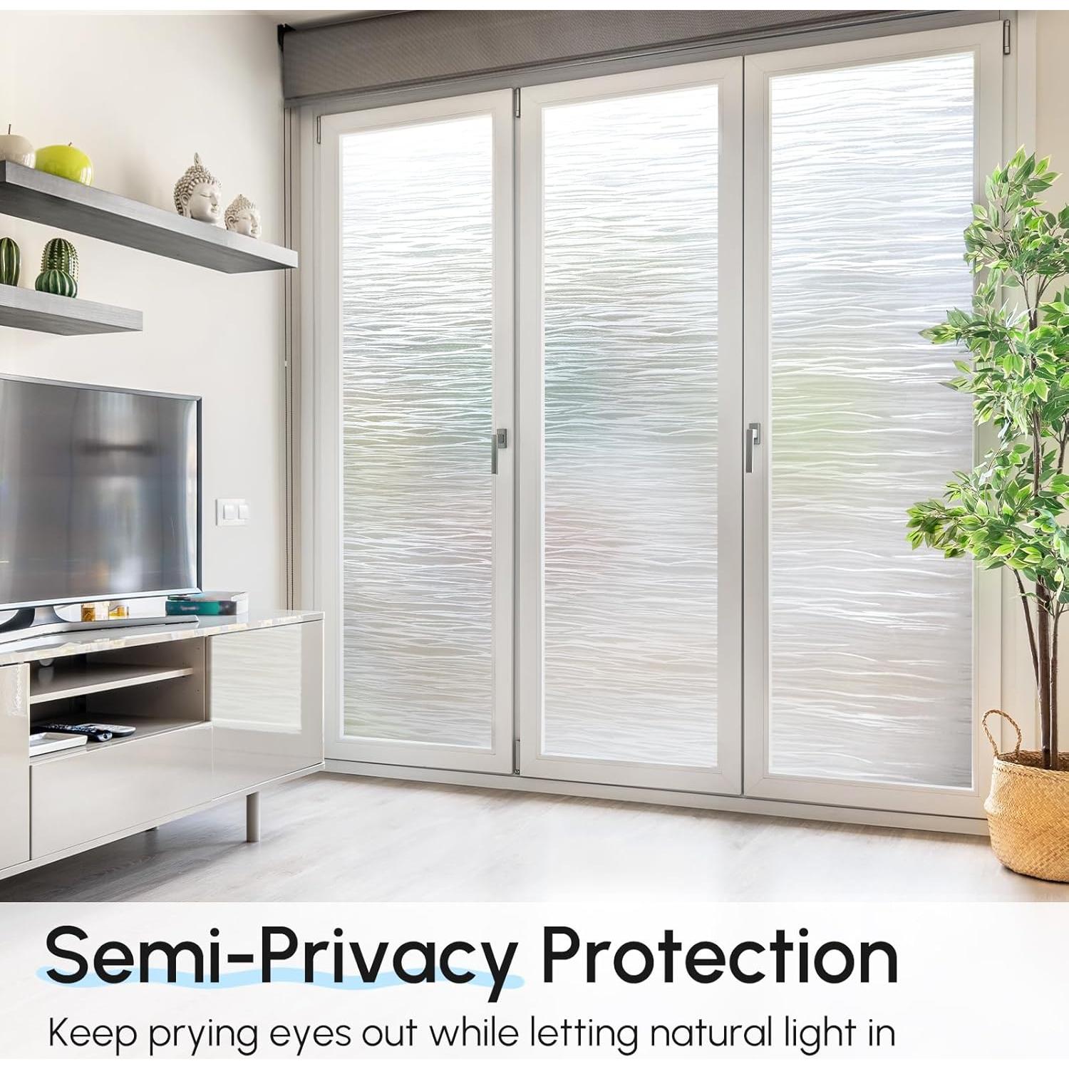 Película de Privacidad DOWELL 44.5x200 cm Vinilo Esmerilado