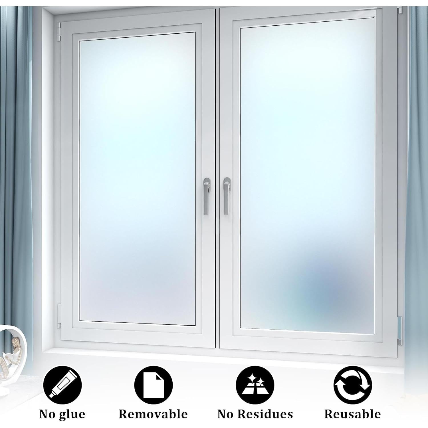 Película de Privacidad para Ventanas Myscheri 199x44 cm Esmerilada