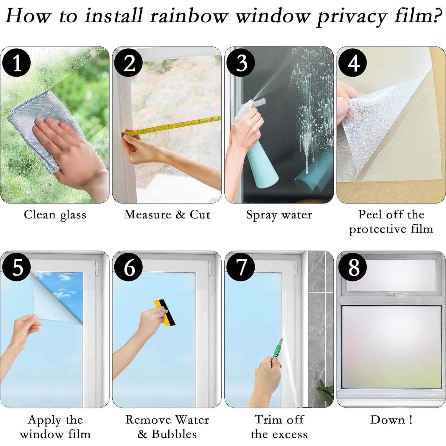 Película de Privacidad para Ventanas Myscheri 199x44 cm Esmerilada