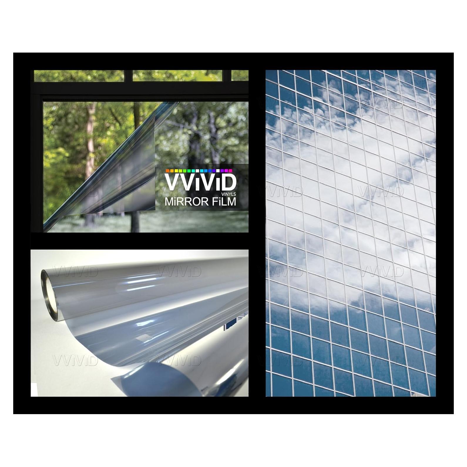 Película de Espejo Unidireccional VViViD 76x152 cm Plateada