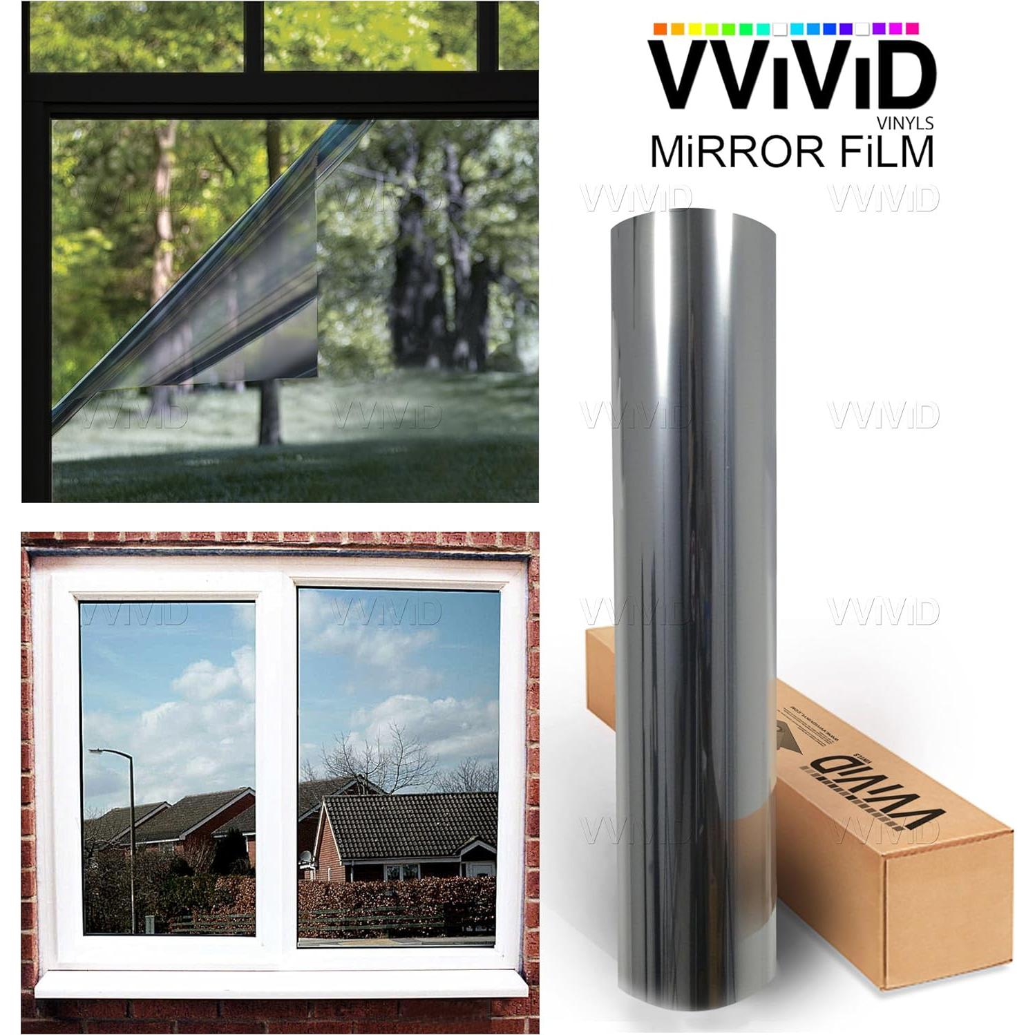 Película de Espejo Unidireccional VViViD 76x152 cm Plateada