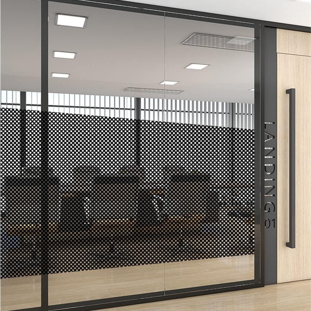 Película de Ventana de Privacidad Moyishi 43x198 cm Vinilo Negro