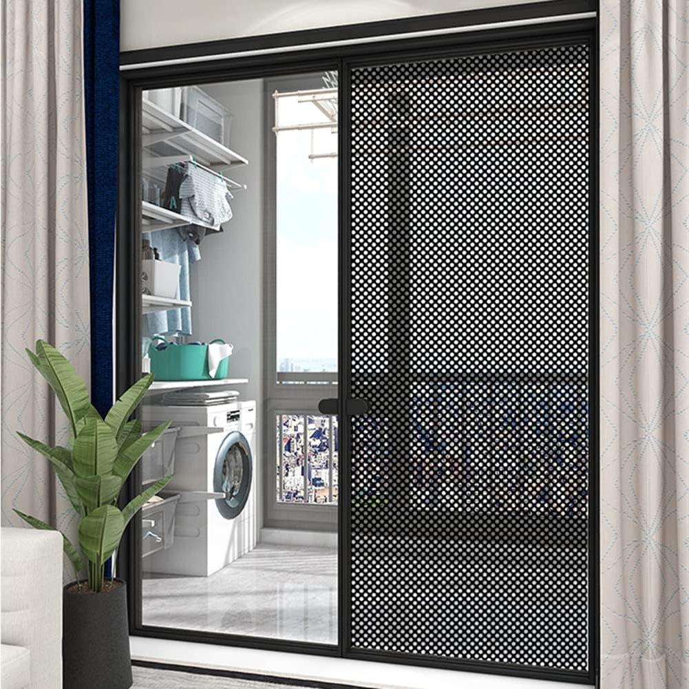 Película de Ventana de Privacidad Moyishi 43x198 cm Vinilo Negro