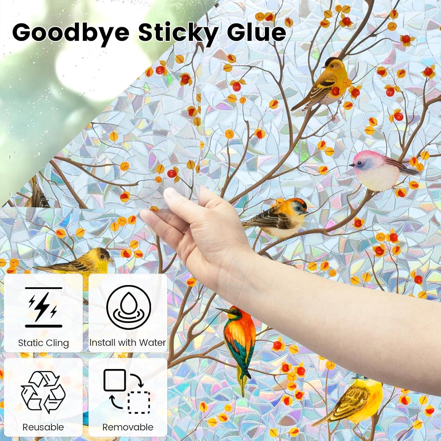 Película de Ventana Templada DKTIE Arcoíris 45x200cm UV2