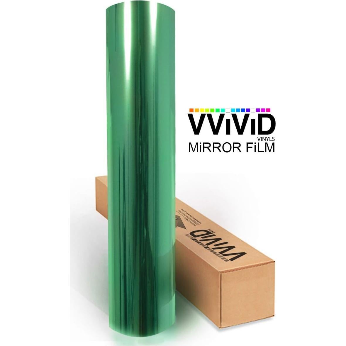 Película de Vinilo Espejo Verde VViViD 30.48x152.4 cm Autoadhesiva