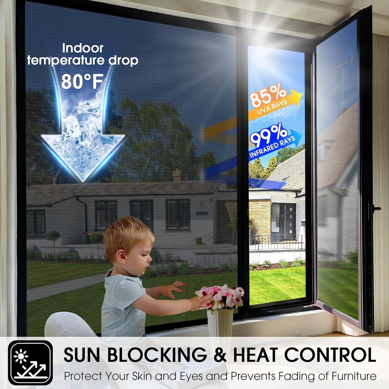 Película de Ventana Unidireccional Beautysaid 44.5x200 cm Anti UV