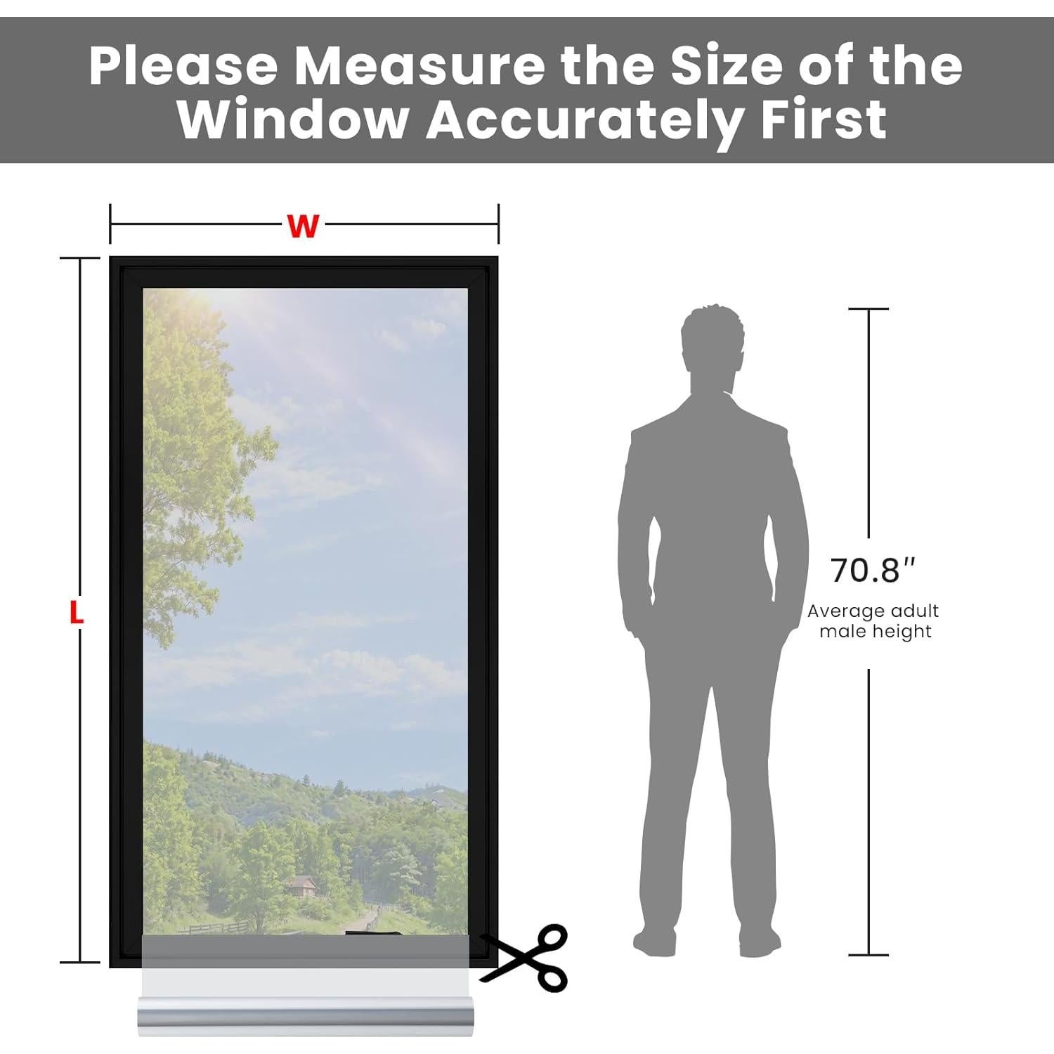 Película de Privacidad para Ventanas ADD.HERES 75x200 cm Plata