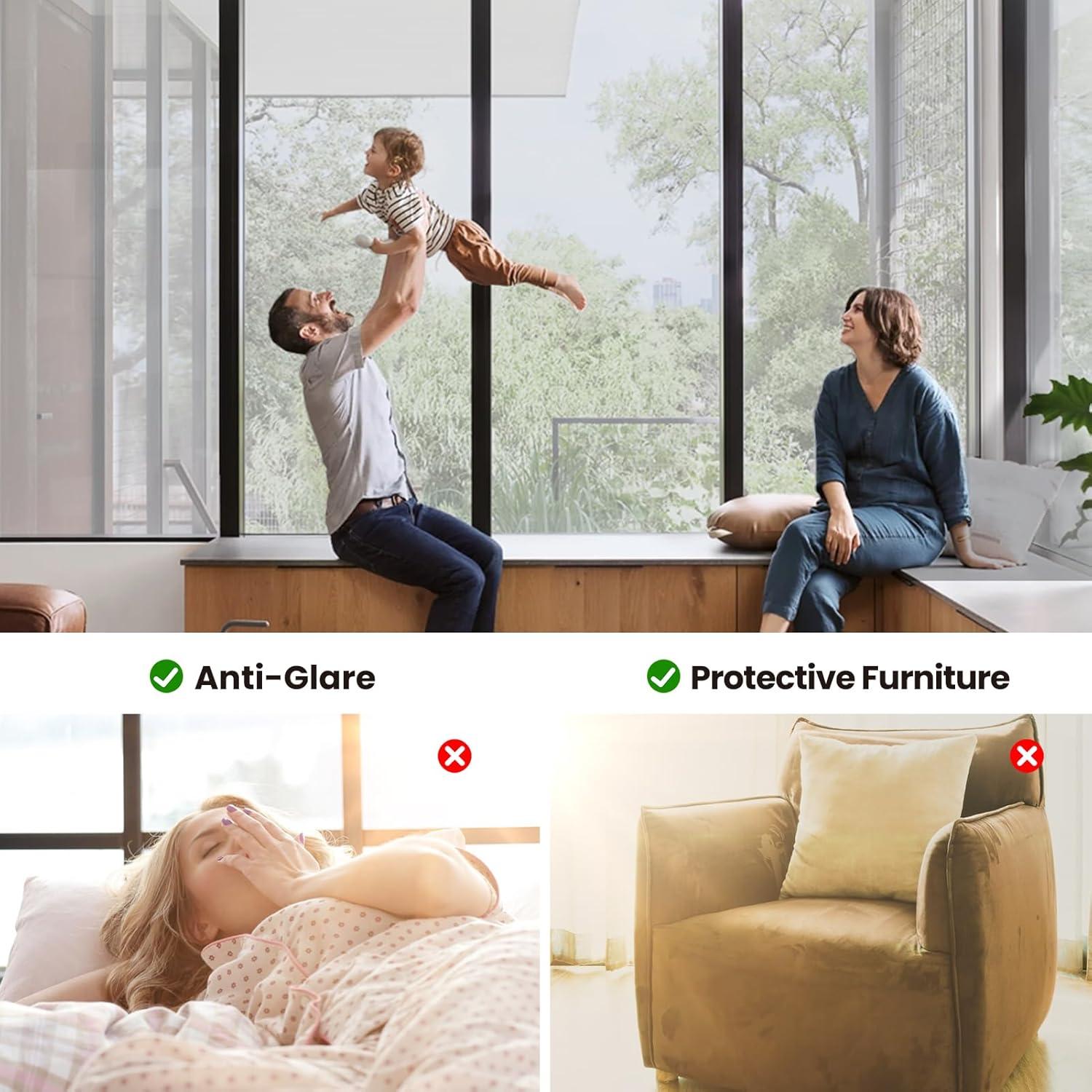 Película de Privacidad para Ventanas ADD.HERES 75x200 cm Plata