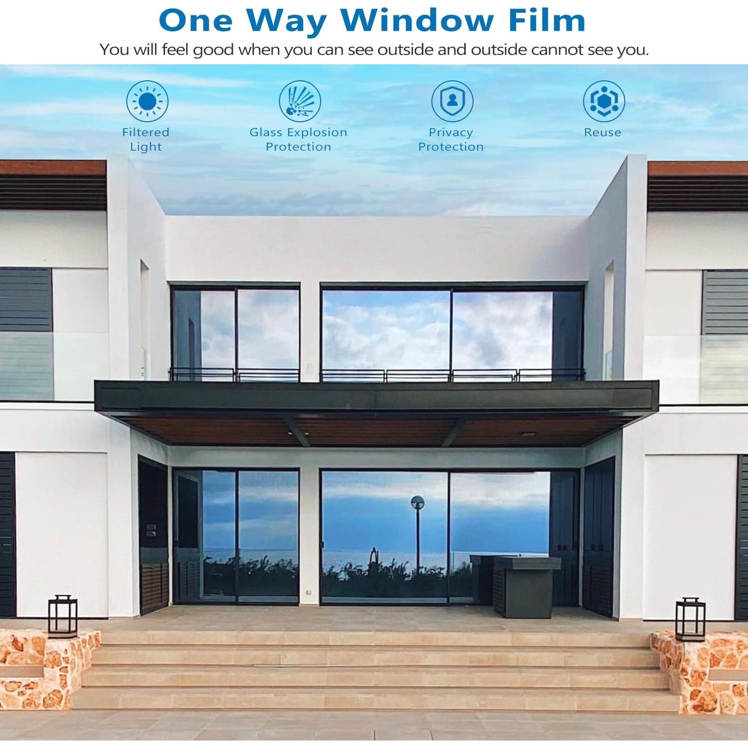 Película de Ventana Estática WochiTV 44.5x200 cm Plata UV