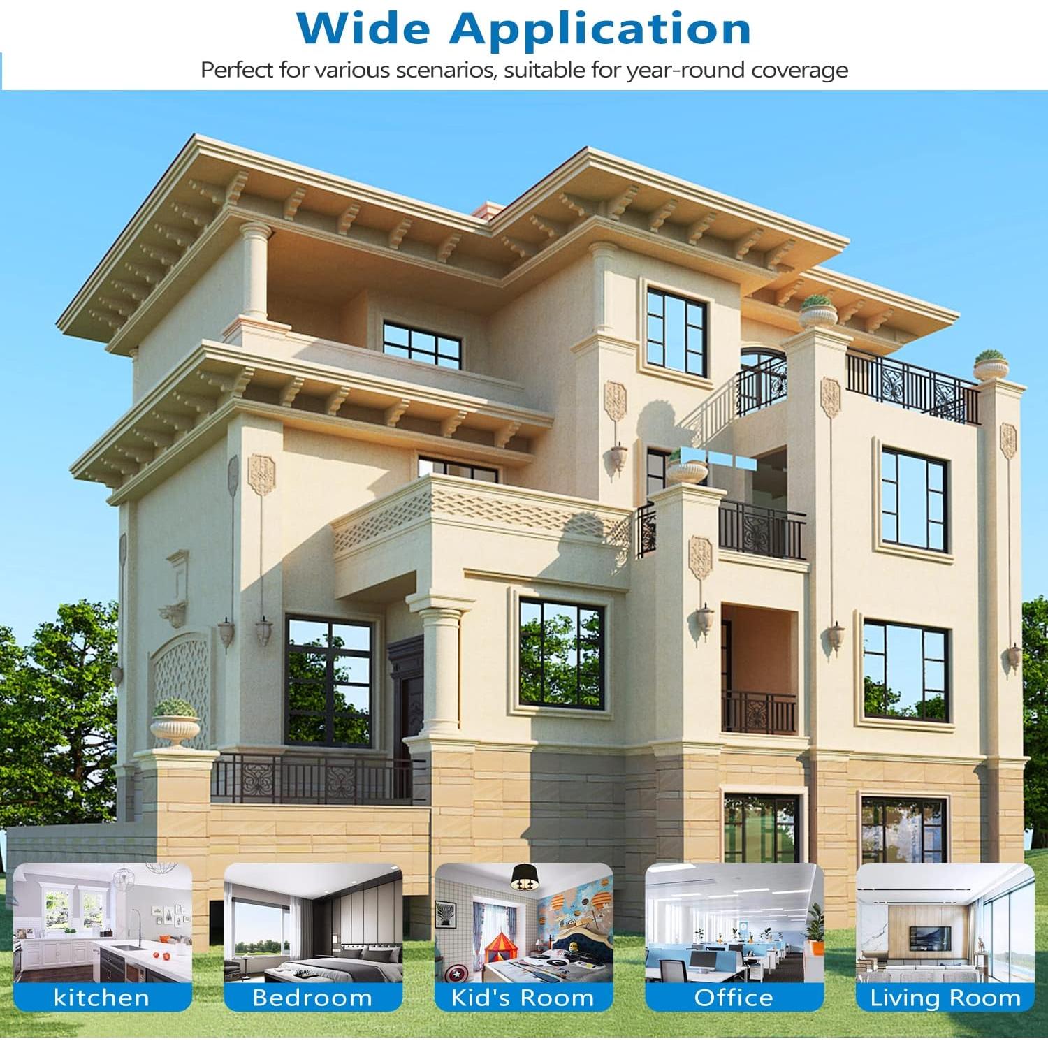 Película de Ventana Estática WochiTV 44.5x200 cm Plata UV