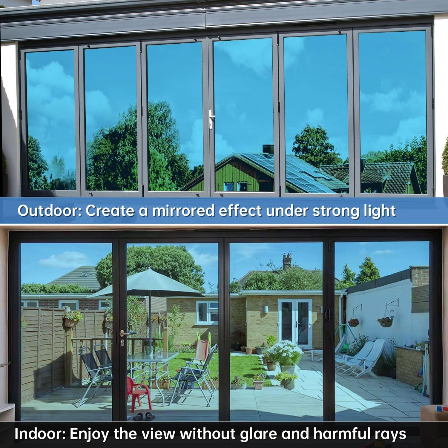 Película de Privacidad para Ventanas DULEIXUFHEE 199.4x45 cm