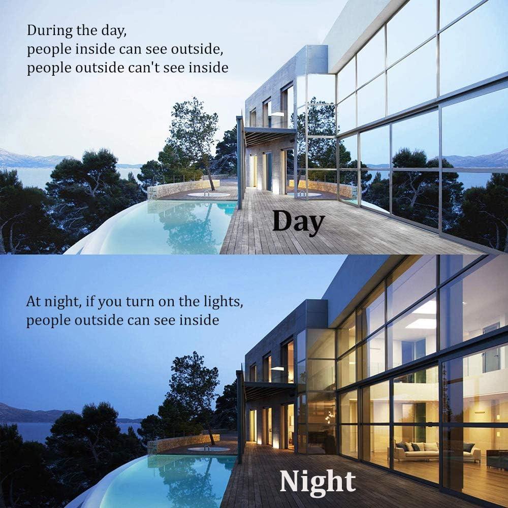 Película de Ventana Privada SW 61cm x 3.05m Anti-UV Negro Plateado