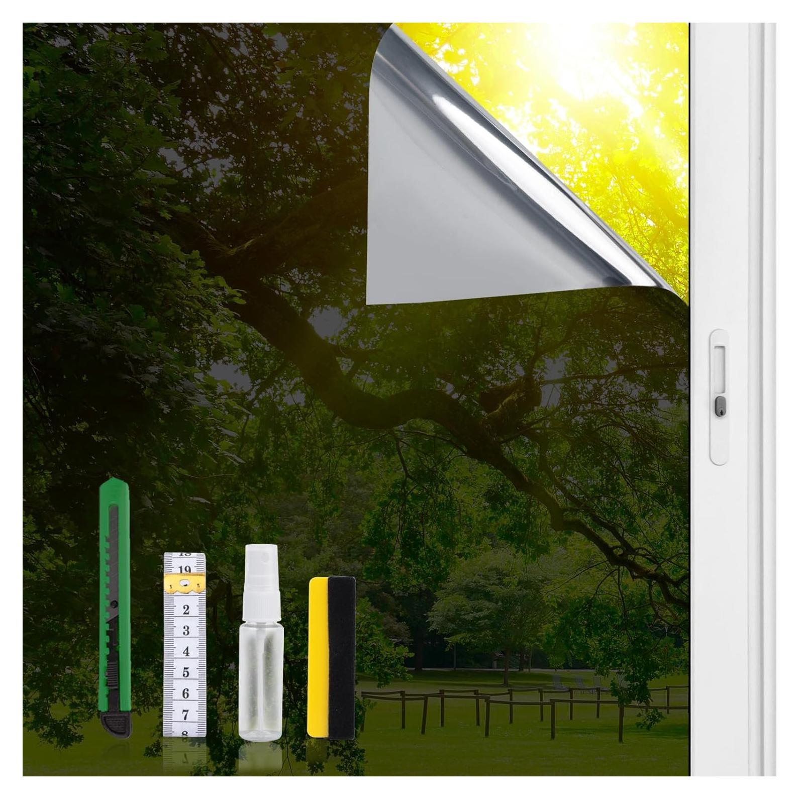 Película de Ventana Reflectante LOHOMEVE 44.5x198.1cm Anti UV