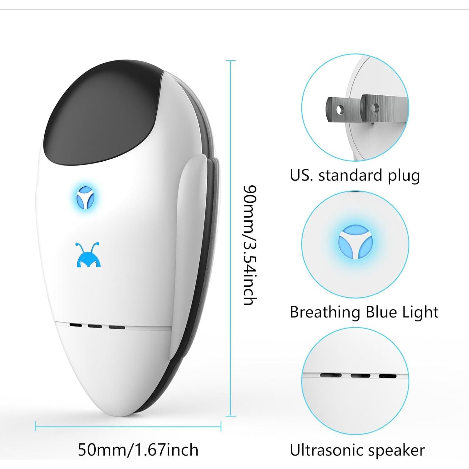 Repelente Ultrasonico de Plagas Mxculior TJSK-0001 800m²