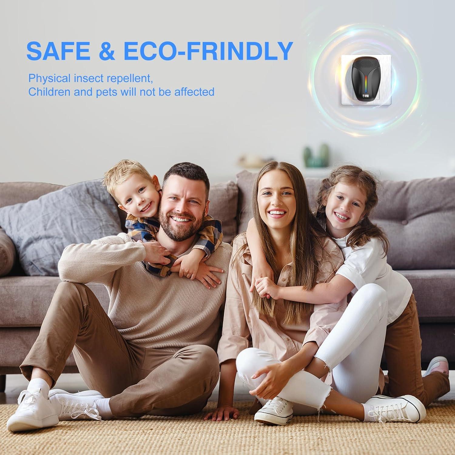 Repelente Ultrasónico Mejorado Haycone 920 para Insectos y Roedores