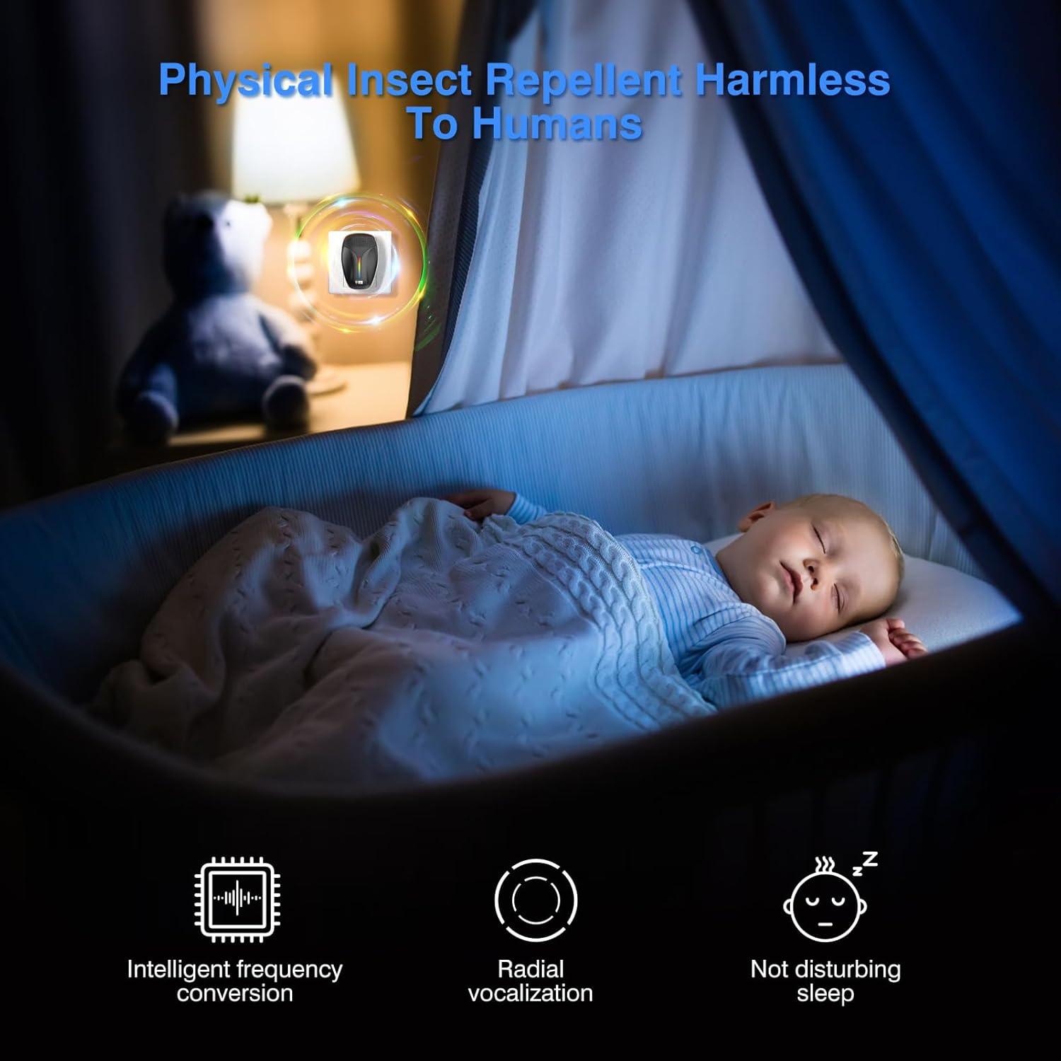 Repelente Ultrasónico Mejorado Haycone 920 para Insectos y Roedores