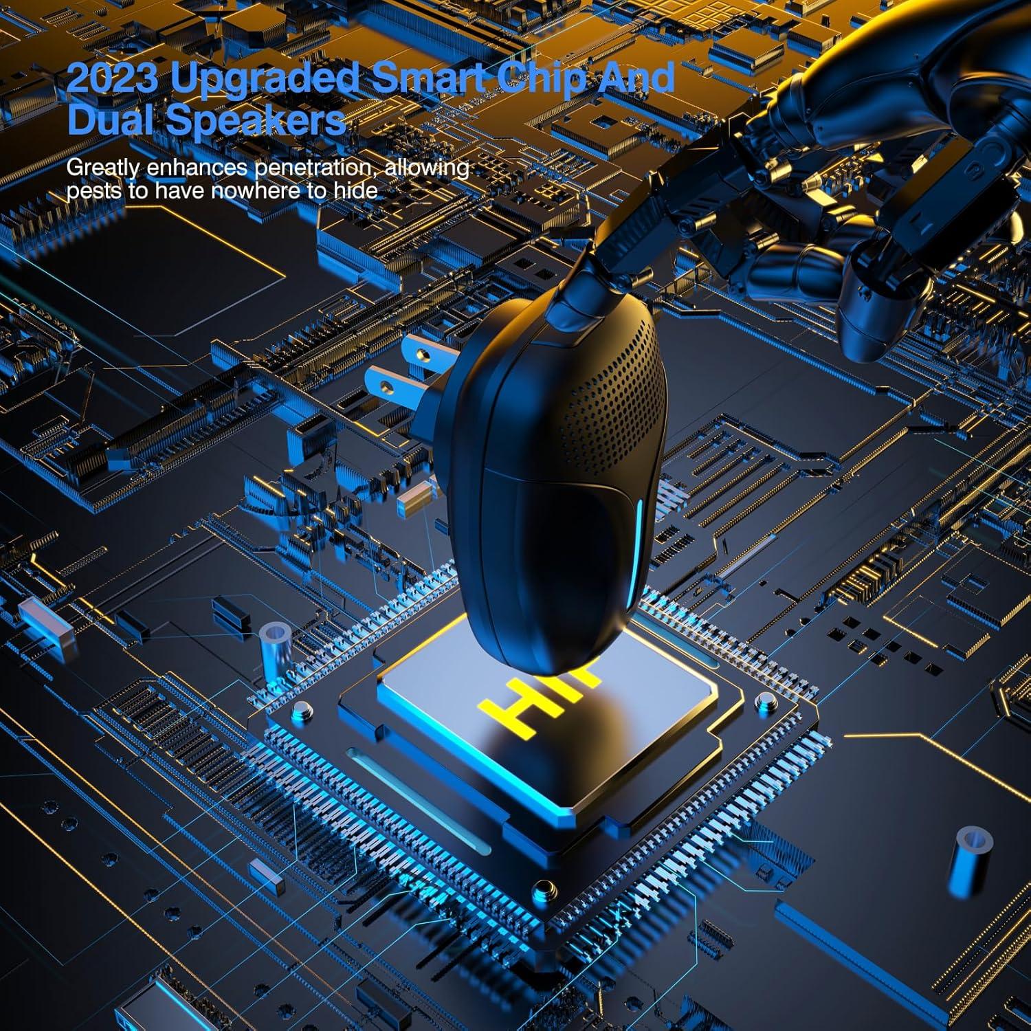 Repelente Ultrasónico Mejorado Haycone 920 para Insectos y Roedores