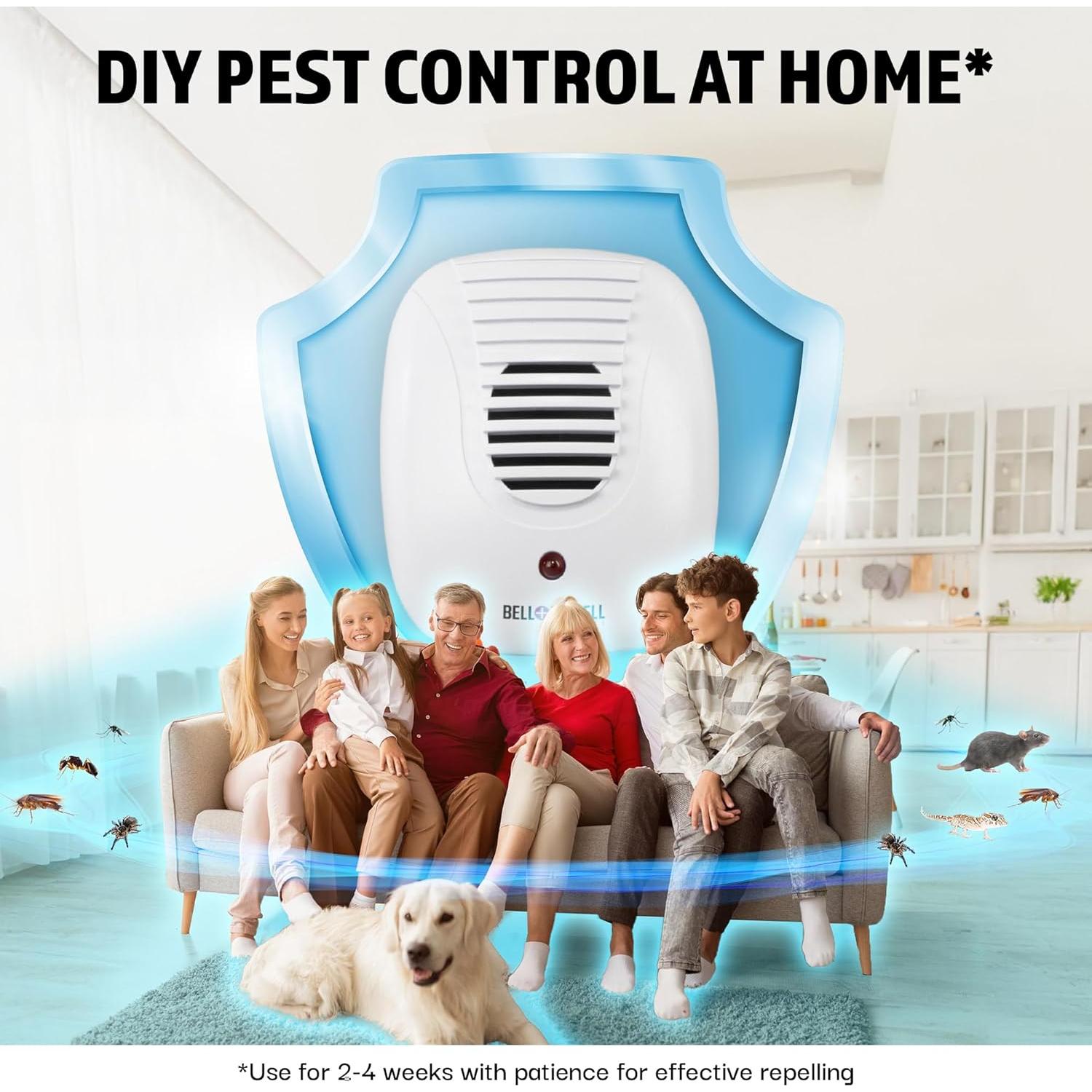 Repelente de Plagas Ultrasónico Bell+Howell 4 Unidades